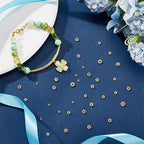 UNICRAFTALE 60 pcs 4 Sizes Flower Spacer Beads Stainless Steel Beads 3-6mm Real 18K Gold Plated Mini Snowflake Loose Beads Metal Beads Small Beads Finding for DIY Bracelet Necklace Jewelry Making - size: 3/4/5/6.1mm