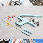 LYNDA Plastic and Metal Snap Buttons with Snaps Pliers Set,300 Sets Plastic and Metal Snap Buttons for Sewing and Crafting (Green) - color: Green