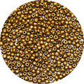 Bala&Fillic Matte Golden Color 4mm Seed Beads About 1200pcs/100Grams in Bag, 6/0 Glass Craft Beads for Making Bracelet and Necklace (Matte Golden) - color: Matte Golden -4mm