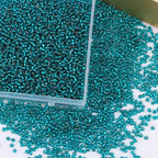 5100 Pcs Size 8/0 Glass Seed Beads, 3 mm Teal Small Mini Spacer Loose Pony Beads for Jewelry Making and DIY Crafts - color: Teal, size: Medium