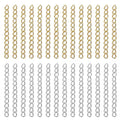 Mulutoo 200 Pcs Chain Extender for Jewelry Making, Bracelet & Necklace Extension Chain, Silver & Gold, 70mm x 4mm - color: Gold and Silver, size: 70mmx4mm