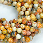 Zenkeeper 116 Pcs Crazy Lace Agate Beads for Jewelry Making - 6MM Natural Mexican Agate Loose Stone Gemstone Beads - color: Crazy Lace Agate, size: 6MM, 116-120pcs