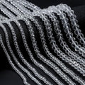1040pcs 4/6/8mm Glass Beads Transparent, Faceted Crystal Loose Rondelle Beads for Jewelry Making Bracelets Necklaces Suncatchers Plants Succulent DIY Crafts - color: Transparent