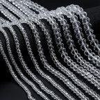 1040pcs 4/6/8mm Glass Beads Transparent, Faceted Crystal Loose Rondelle Beads for Jewelry Making Bracelets Necklaces Suncatchers Plants Succulent DIY Crafts - color: Transparent