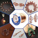 99.9% Solid Bare Copper Wire(16 Gauge(1.3MM, 16 OZ, 130Ft), Dead Soft Strong and Flexible, Copper Wire for Crafts/Jewelry Making/Electroculture Gardening - size: 16GA