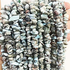 5-8mm Natural Larimar Gemstone Chips Loose Beads Semi Precious for Jewelry Making DIY Handmade Craft Supplies 1 Strand per Bag Approxi 34" - color: Larimar Chips