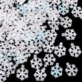 SUNNYCLUE 1 Box 100Pcs Snowflakes Christmas Charm Winter Charms Bulk Resin Transparent Clear White Pink Tiny Glitter Xmas Winter Snow Shaped Small Charm for Jewelry Making Charms DIY Earring Crafts - style: Snowflake 2