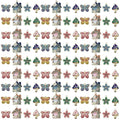 Sailanzi 24pcs Alloy enamel house butterfly mushroom series Pendant Jewelry Making DIY Keychain Earrings Pendant Various Design Charms for Jewelry Making Bracelets Necklace (SN786) - color: SN786