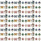 Sailanzi 24pcs Alloy enamel house butterfly mushroom series Pendant Jewelry Making DIY Keychain Earrings Pendant Various Design Charms for Jewelry Making Bracelets Necklace (SN786) - color: SN786