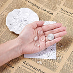 Craftdady 200Pcs Transparent Clear Glass Cabochons 18x13mm Flat Back Oval Dome Tiles Glass Cabs Covers for Photo Pendant Jewelry Craft Making - color: Transparent Clear, size: 18x13mm Oval