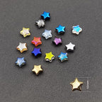 INSPIRELLE 10mm Star Beads 300pcs Electroplated Crystal Glass Spacer Beads for Jewelry Bracelet Necklace Making