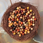 8mm Natural Mixed Wooden Round Loose Beads Jewelry Making KIT with Thread and Needles 720 PCS(12 Wooden, 8mm) - color: 12-Wooden, size: 8mm