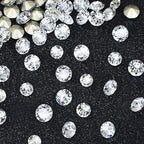 DONGZHOU Faceted Pointback Rhinestone,720Pcs Round Glass Stone Crystal Gems Diamonds Beads for Nail Art Decorations Jewelry Making DIY Craft Ring Embellishment,SS16(3.80-4.00MM) - size: SS16(3.80-4.00MM)