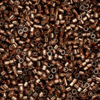 John Bead 25g Cylin Beads Brown Silver Lined 11/0 Glass Cylindrical Seed Beads for Jewelry Bracelets Necklaces Earrings Making Embroidery - color: Brown Silver Lined