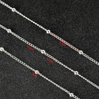 UMAOKANG 32.8 Feet Silver Plated Brass Chain for Jewelry Making Twist Curb Bead Necklace Chains Bulk with Jump Rings and Lobster Clasps - color: Silver Twist Crub Bead