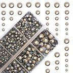 4000Pcs Mixed Size Hot Fix Round Crystals Gems Glass Stones Hotfix Flat Back Rhinestones (Black Diamond) - color: Black Diamond, size: 4000 Count (Pack of 1)