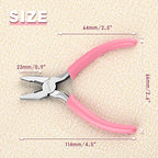 5 Inch Mini Lineman's Pliers - Spring Loaded with Serrated Jaw Combination Pliers, Small Wire Cutters for Jewelry Making, Multi-Use - style: Linemans Pliers
