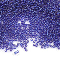Perlin Glass Seed Beads 2mm 11/0 Round Mini Small Pony Beads 6500pcs for Making Earrings Bracelets Pendants Waist Jewelry DIY Handmade Silver Lined Color Kit (Royal Blue) - color: Royal Blue