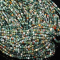 Song Xi 180pcs 2mm Natural Indian Agate Gemstone Beads Faceted Round Loose Stone Beads for Jewelry Making - color: Indian Agate, size: 1.9-2.4mm