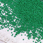 2000pcs Glass Seed Beads Bulk, 4mm 6/0 Mini Pony Spacer Small Individual Color Seed Beads for DIY Bracelet Necklaces Wrist Jewelry Making, Green - color: Green