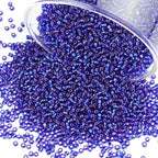 10100 Pcs Size 11/0 Glass Seed Beads, 2 mm Sapphire Small Mini Spacer Loose Pony Beads for Jewelry Making and DIY Crafts - color: Sapphire, size: Small