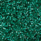 John Bead 25g Cylin Beads Tropic Teal Silver Lined 11/0 Glass Cylindrical Seed Beads for Jewelry Bracelets Necklaces Earrings Making Embroidery - color: Tropic Teal Silver Lined