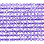 MJDCB 3mm Faceted Natural Light Purple Spinel Round Loose Beads for Jewelry Making DIY Bracelet Necklace - color: Light Purple Spinel