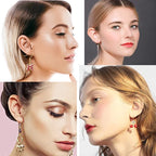 200 PCS 18K Gold Tone and Silver Earring Hooks 925 Sterling Silver Plated Hypoallergenic Ear Wires Fish Hooks with 100 PCS Clear Silicone Earring Backs and 100PCS Jump Rings for DIY Jewelry Making… - color: 18K Gold and Silver