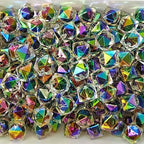 Mixed Lots Shiny AB Color Acrylic Faceted Cube Bead DIY Beading Hairband Bracelets Necklace Craft Embelishment (Gradient-Cube) - color: Gradient-Cube