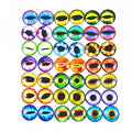Julie Wang 18mm 40pcs Mixed Dragon Eyes Flatback Glass Cabochon Dome for Artworks Making Jewelry Settings Craft DIY Findings - size: 18MM-40PCS