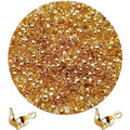 1000Pcs Beads Tips Knot Covers Clamshell Crimp Tips Beads Set Jewelry Making Beads Open Clamshell Fold-Over Bead Tips for Knots & Crimp Findings Jewelry Making DIY Craft（K Gold） - color: K Gold
