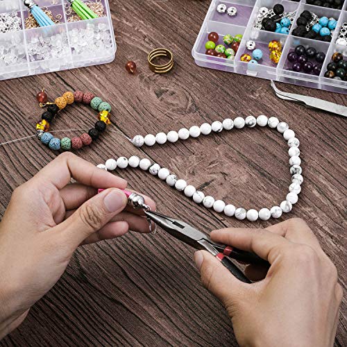 Anezus 1900 Pcs Earring Making Kit with Jewelry Hooks, Fish Hook Earrings, Backs, Jump Rings for Repair, Gifts