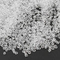 Perlin Glass Seed Beads 2mm 11/0 Round Mini Small Pony Beads 6500pcs for Making Earrings Bracelets Pendants Waist Jewelry DIY Handmade Transparent Color Kit (White) - color: White