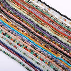 Natural Stone Beads Round Amethyst Stone Charms for Jewelry Making DIY Bracelet Necklace (3mm) 2 Strands - color: Amethyst, size: 3mm