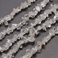 KitBeads 200-230pcs Clear Quartz Chip Beads: Natural Healing, Irregular Shaped, White Clear for Jewelry Making