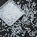 1000pcs 4 mm Bicone Crystal Beads Faceted Crystal Glass Beads Bulk for Jewelry Making DIY Necklace Bracelet Earring (Crystal AB Color) - color: Crystal AB