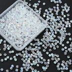 1000pcs 4 mm Bicone Crystal Beads Faceted Crystal Glass Beads Bulk for Jewelry Making DIY Necklace Bracelet Earring (Crystal AB Color) - color: Crystal AB