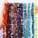200pcs Natural Chip Stone Beads Gemstone Healing Crystal Loose Rocks Bead Irregular Glass Seed Charm Beads Drilled DIY for Jewelry Bracelet Necklace Earrings Making Crafting Supplies (Yellow, 5-8mm) - color: yellow