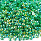 Blinginbox 50000pcs Flatback Rhinestones,Resin Non Hotfix Rhinestones Large Quantity Wholesale for Crafts DIY Creative Design,Clothes,Makeup,Nail Art (2mm=0.08",Emerald AB) - color: Emerald AB, size: 2mm=0.08"