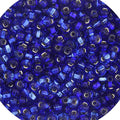John Bead Czech Glass Seed Beads 6/0 Silver Lined Blue/Sapphire Mix 22Grams Beads for DIY Arts Crafts Jewelry Bracelets Necklaces Earrings Making