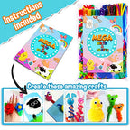 Goody King Arts and Crafts Supplies for Kids - All in One Kid Crafts Toddler Activities Kids School Supplies Age 4 5 6 7 8 Years Old Craft Art Supply Kit Kindergarten Homeschool - size: Medium