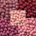 16mm Acrylic Bead 100pcs AB Red Color Acrylic Bead Chunk Bubblegum Beads for DIY Crafting Necklace Bracelet Jewelry Making Keychain (red) - color: red