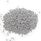 Honbay 2000pcs 2mm Round Crimp Beads Spacer Stoppers Beads for DIY Jewelry Making (Silver)