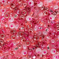 John Bead Czech Glass Seed Beads 6/0 Neon Pink Mix Beads for Jewelry Making Crafts, 23g Vial - color: Neon Pink Mix