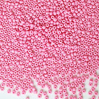 Bala&Fillic Pink Color 4mm Seed Beads About 1200pcs/100Grams in Bag, 6/0 Glass Craft Beads for Making Bracelet and Necklace (Pink) - color: Pink -4mm