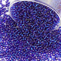 5100 Pcs Size 8/0 Glass Seed Beads, 3 mm Sapphire Small Mini Spacer Loose Pony Beads for Jewelry Making and DIY Crafts - color: Sapphire, size: Medium