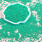 2mm Glass Seed Beads Bulk, Light Green 12/0 Tiny Round Seed Bead, Small Mini Pony Craft Beads for Bracelet Necklace Wrist Jewelry Making Beading Weaving DIY Crafts Supplies - color: Light Green