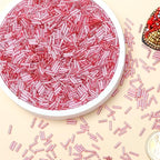 2000pcs Glass Bugle Beads, Tube Beads Bulk, Mini Long Tiny Small Waist Loose Spacer Embroidery Beaded for Bracelets Jewelry Making Sewing, Crafts, 2×6mm, Pink - color: Pink
