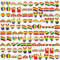 SANNIX 110Pcs Rainbow Charms Gold Enamel Charm Jewelry Making Charms Rainbow Pride Charms Bulk for Bracelet Necklace Earring Making - style: Rainbow