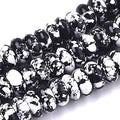 Cheriswelry 10pcs 14mm Black Synthetic Turquoise Rondelle Stone Beads Smooth Gemstone Loose Spacer Beads Charms Earring Bracelet Necklace Connector Beads for DIY Craft Jewelry Making - color: Black Synthetic Turquoise
